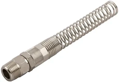 Racor Roscado Recto Orientable Macho Conico + Tuerca con Resorte