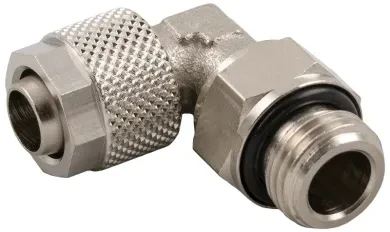 Racor Roscado en L Orientable Macho Cilindrico con O-Ring
