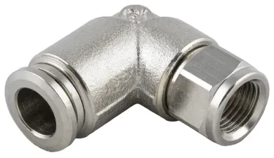 Racor Roscado en L Orientable Hembra