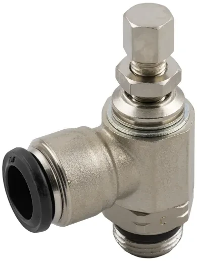 Reg. Caudal Unidireccional Orientable P/Val “Universal Short” Anilo Negro, Manual