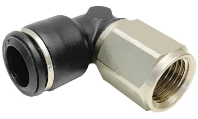 Racor Roscado en L Orientable Hembra