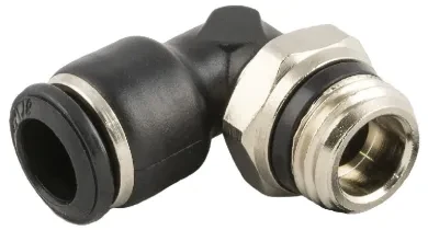 Racor Roscado en L Orientable Macho Cónico "Universal Short"