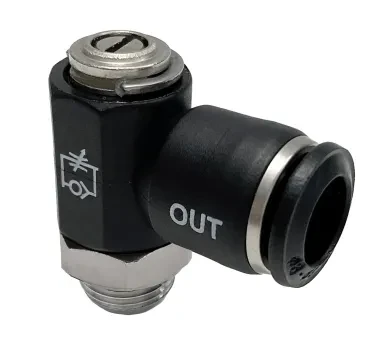 Reg. Caudal Unidireccional Orientable P/Cil Rosca Cilíndrica, Destornillador
