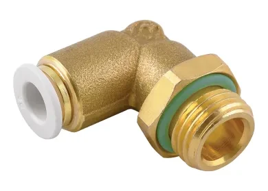 Racor Roscado en L Orientable Macho Cilíndrico con O-Ring