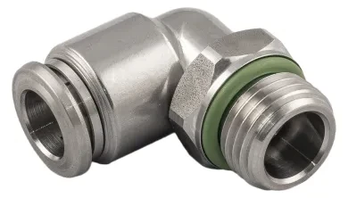Racor Roscado en L Orientable Macho Cilíndrico con O-Ring