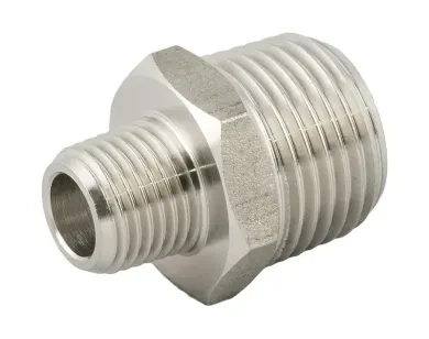 Conexion Roscada Niple Conico Reduccion INOX 316L