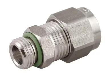 Racor Roscado Recto Cilindrico con O-Ring FKM