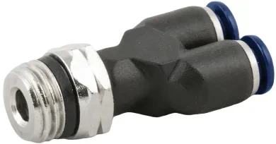 Racor Roscado en Y Orientable Macho Cónico "Universal Short"