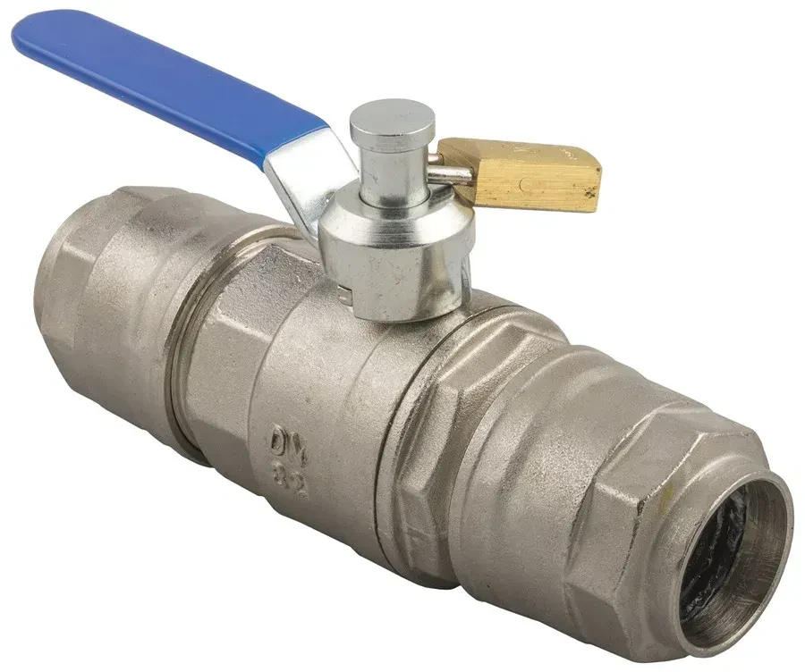Válvula de Bola 2 Vías Tubo/Tubo Candado Incluido 90705
