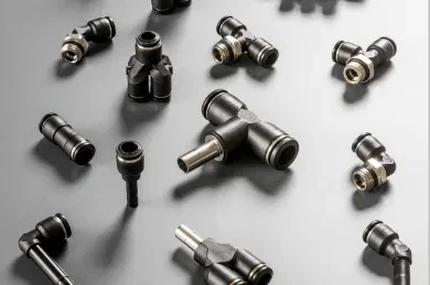 Racor Automático en Tecnopolimero con anillo acetílico negro