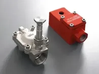 Electrovalvula Servoaccionada Antideflagrante Cuerpo Inox 316L ∆P = 0.15 Bar - Operador 14 mm